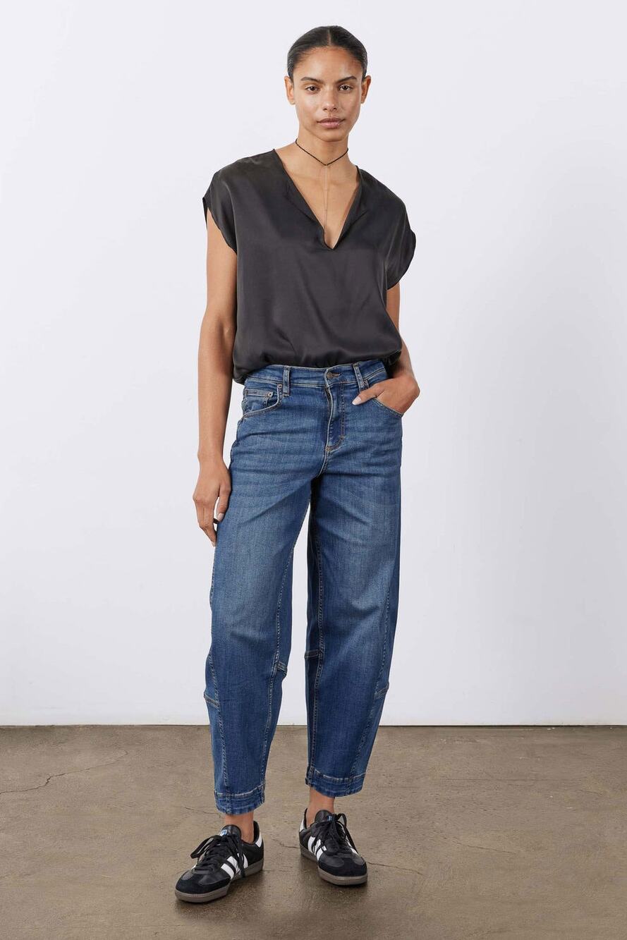 Ruti THE ULTIMATE BARREL LEG JEANS 2.0 Size 00 Lagenlook Minimalist Casual